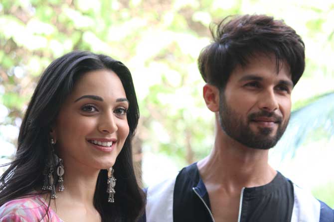Kiara Advani and Shahid Kapoor were spotted at a plush hotel in New Delhi for a promotional event of their upcoming film Kabir Singh. The film is slated to hit the silver screen on June 21. All pictures/Pallav Paliwal