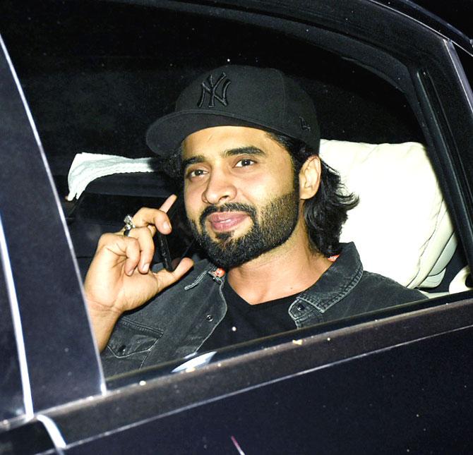 Jackky Bhagnani arrives for the special screening of Kabir Singh at YRF Studios in Andheri.