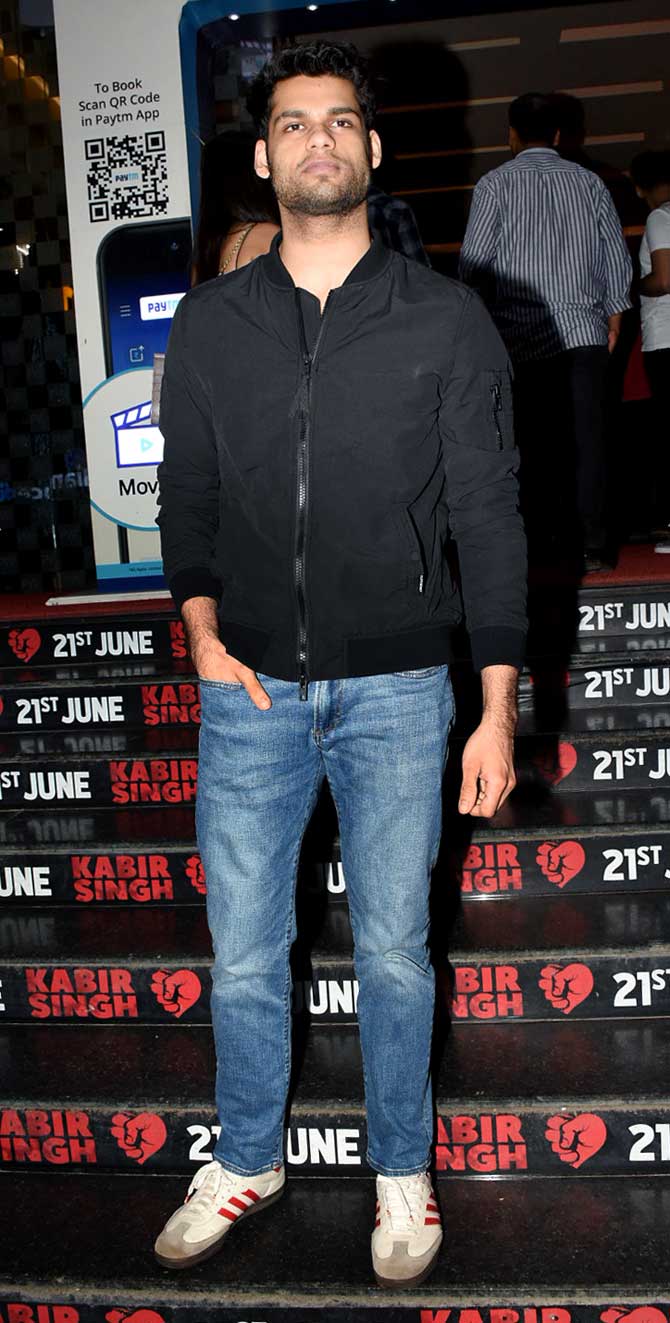 Karan Kapadia also attended the special screening of Kabir Singh at a multiplex in Andheri.