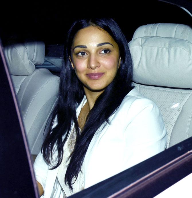 Kiara Advani arrives for the special screening of her film Kabir Singh at YRF Studios in Andheri. Kiara will be seen playing the introverted and shy college belle – Preeti in the film.