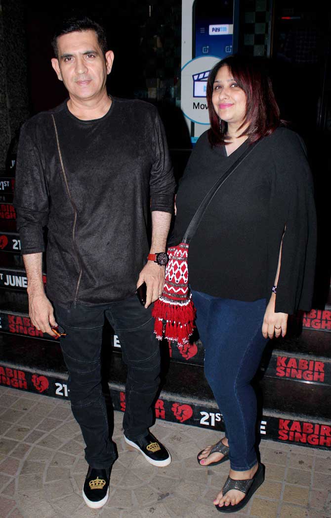 Omung Kumar and wife Vanita also attended the special screening of Kabir Singh at a popular multiplex in Andheri.
