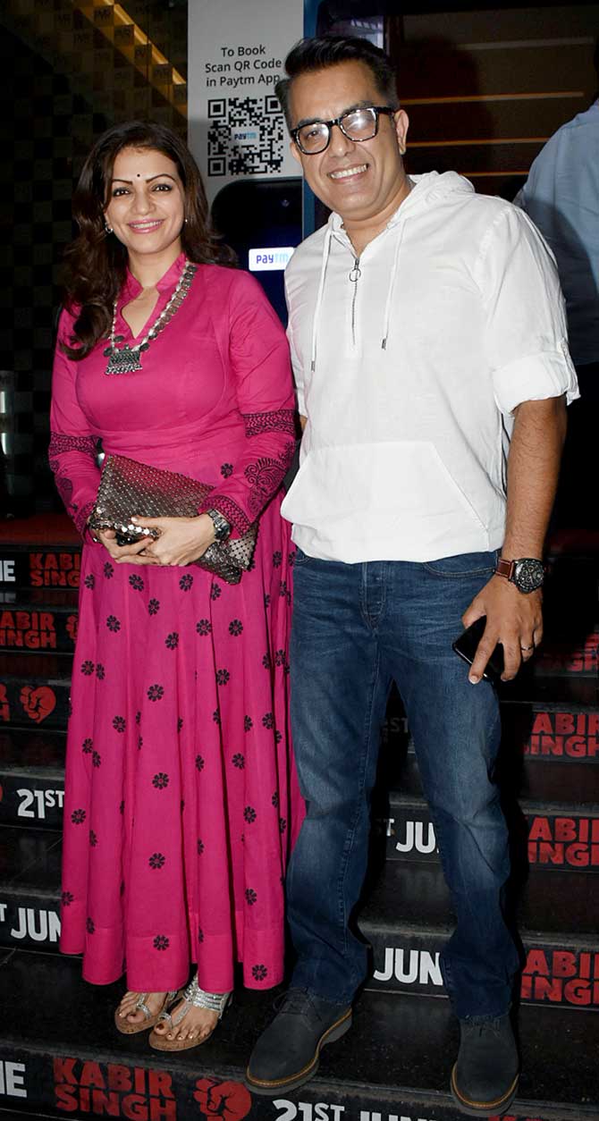 Prachi Shah and husband Vishwaas Paandya also attended the special screening of Kabir Singh at a multiplex in Andheri.