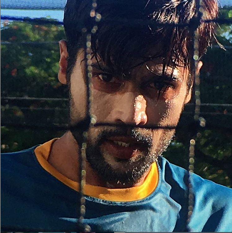 Mohammad Amir posted this picture of himself practicing hard in the nets
