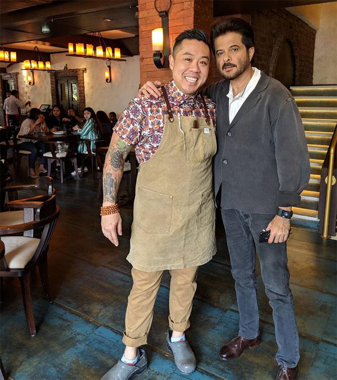 Kelvin Cheung loves to make and eat soup and broth-based dishes because there are many childhood memories associated with them 
In picture: Kelvin Cheung with Anil Kapoor