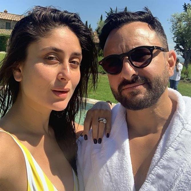 In fact, in the other picture, Saif Ali Khan and Kareena Kapoor were seen posing perfectly, where the couple is soaking in the Tuscan sun. While Saif was in a bathrobe, Kareena was seen in a yellow and white striped attire. Isn't the picture giving some major vacation goals to all the people out there?