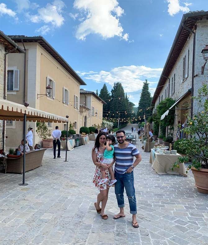 The Pataudi family also shared a pretty picture from the streets of Tuscany. The family couldn't stop posing for the lens. While Kareena Kapoor, Saif Ali Khan and Taimur Ali Khan were chilling in Tuscany, there were a few trolls, who trolled the 38-year-old for looking old. One user wrote, 