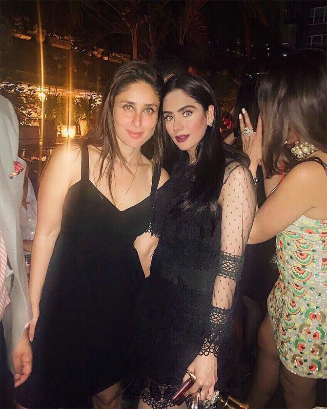 The movie also stars Pooja Bedi's daughter, Alaia F, who's making her debut with this film. Alaia will be playing the role of Saif's daughter in the movie. In fact, Taimur Ali Khan spending some time with papa Saif on the sets of Jawaani Jaaneman also took the internet by storm. It seems like the family partied hard on a weekend night while in London. After Taimur's video on the sets, Karisma Kapoor, Kareena Kapoor and Saif Ali Khan partying and enjoying the nightlife of London has surfaced online. 
In picture: Kareena Kapoor Khan with Shanzay Sheikh.