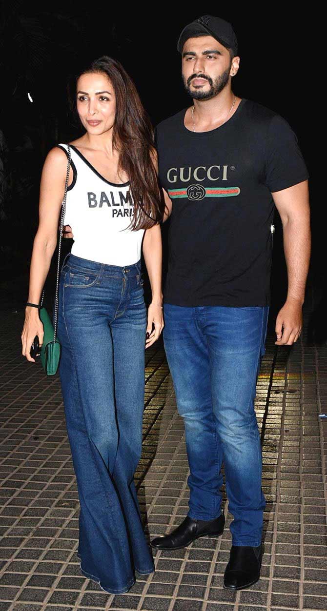 Arjun Kapoor with his partner Malaika Arora. The pair have been dating for quite a while now, and rumours of them tying the knot were rife. Arjun, however, shot down these rumours saying, 