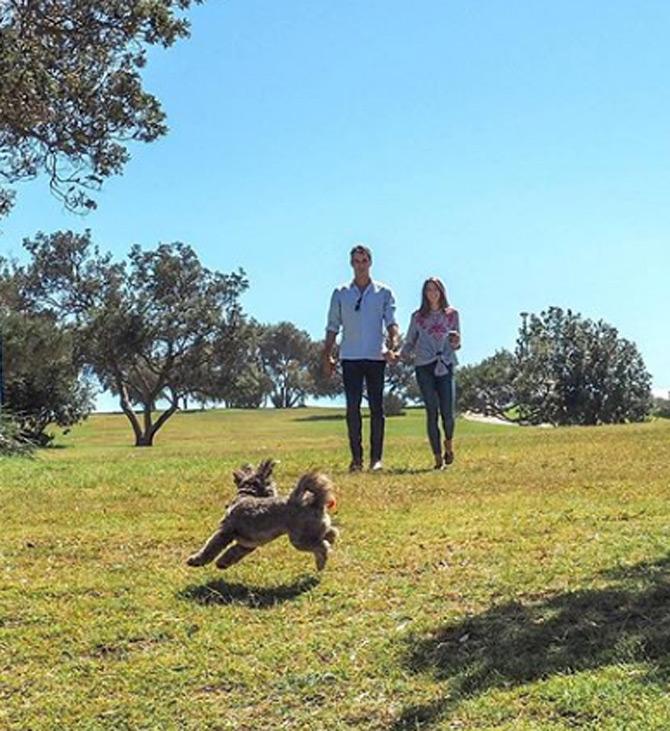 Pat Cummins has played 30 Tests and has taken 143 wickets averaging at 21.82. His best bowling is 6/23.
Pat Cummins posted this picture with his partner Becky Boston and captioned it as, 