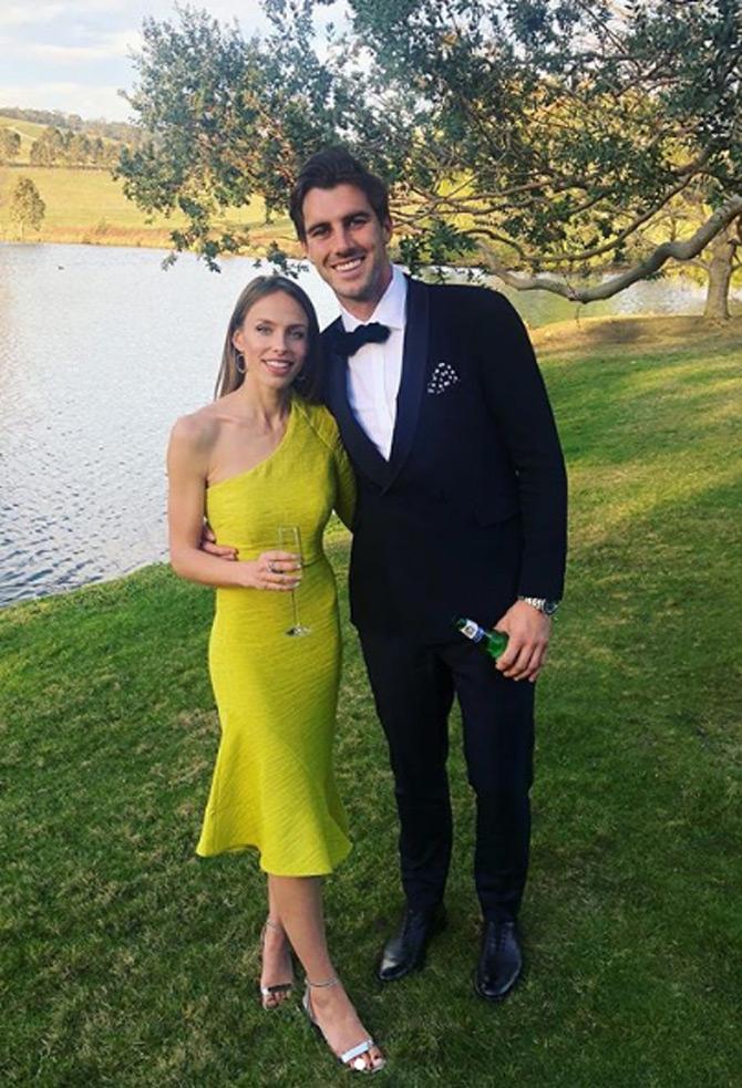 In 2018 IPL season, Mumbai Indians purchased Pat Cummins for Rs. 5.4 crore.
Pat Cummins posted this picture with his partner Becky Boston and captioned it as, 
