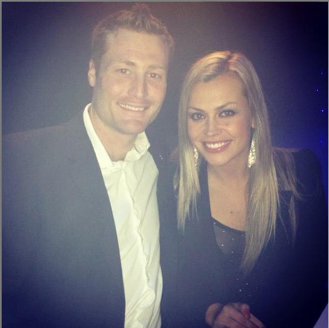 Martin Guptill posted this picture with Laura and captioned it as, 