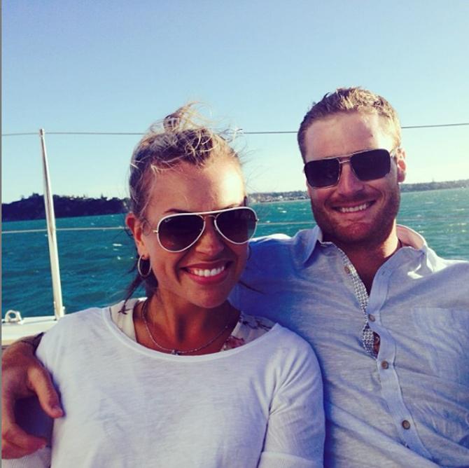 Martin Guptill posted this picture with Laura and captioned it as, 