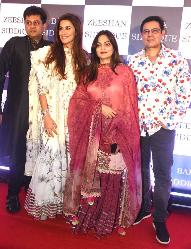Alvira Agnihotri with husband Atul and Yasmin Karachiwala attended Baba Siddique's Iftar party at Bandra 5-star hotel.