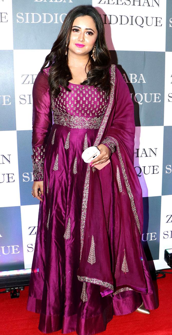 Rashami Desai also wore an Anarkali for Baba Siddique's Iftar party at Bandra 5-star hotel.