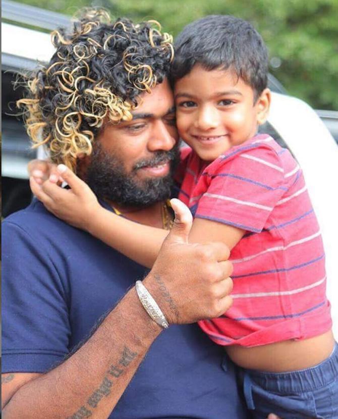 Lasith Malinga posted this picture after he got home from a long cricket tournament and captioned it as, 