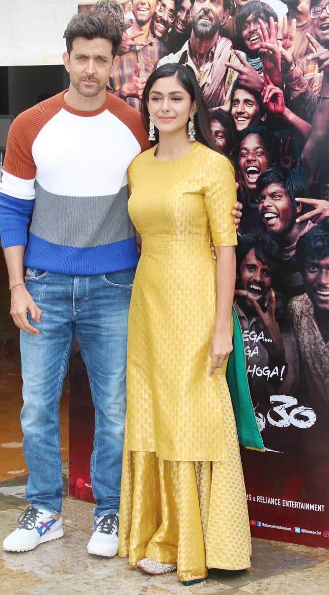 Mrunal Kulkarni, who had made her mark in television with Kumkum Bhagya, considers herself fortunate to be sharing screen space with Roshan in her very second Hindi film. Revealing that she landed the project after a string of auditions.