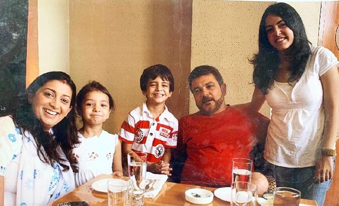 Smriti Irani who is fabulous at one-liners and best known as a social media queen shared this lovely picture of her family with her three children and husband Zubin Irani. But being the person that she is, Smriti yet again attempted to troll husband Zubin Irani. She writes: TBT to a time when Zubin Irani experimented with facial hair