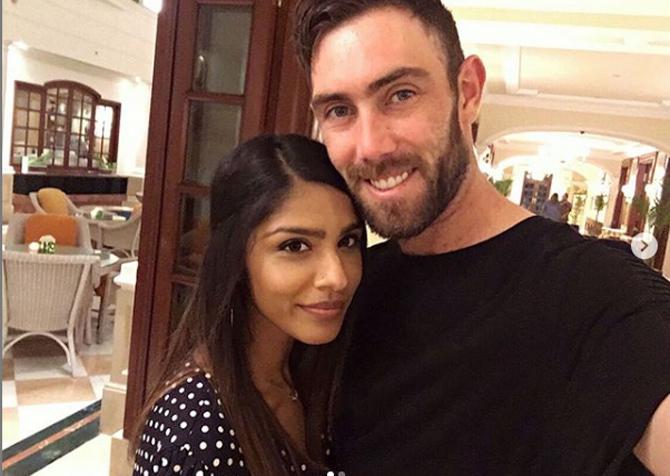 Glenn Maxwell posted this picture with Vini Raman and captioned it as, 