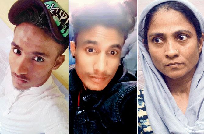 Aman Sheikh, Junaid Rai and Kamrunissa Shaikh. Pic/Sayyed Sameer Abedi