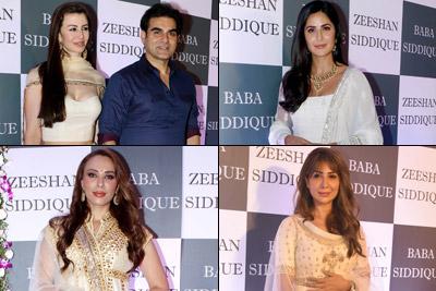 SRK, Salman, Arbaaz-Giorgia, Katrina Kaif at Baba Siddique's Iftar bash