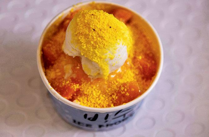 Mango bingsu