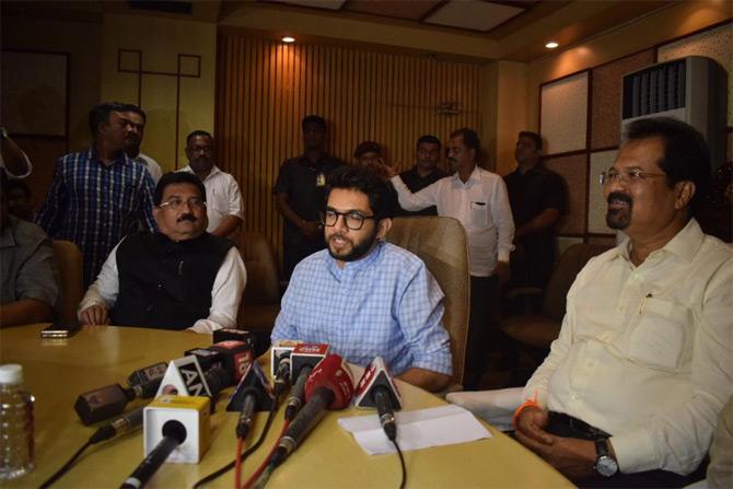 Aaditya Thackeray spotted at BEST Bhavan in Colaba