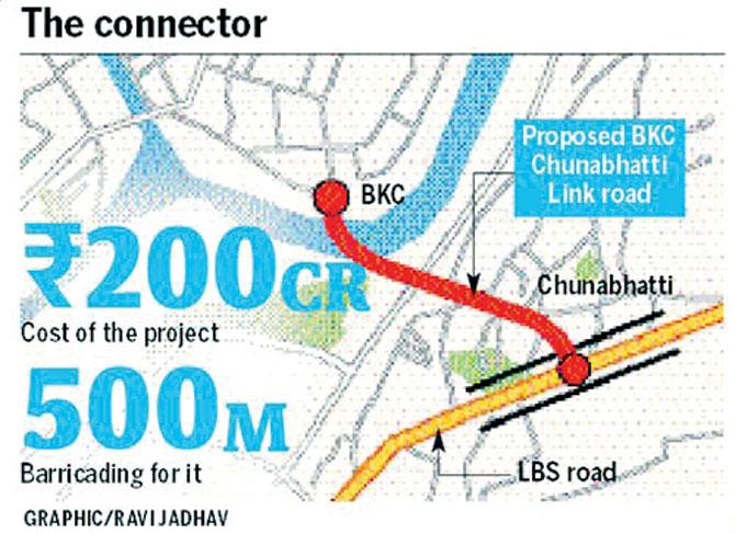 The BKC-Chunabhatti link road will  help commuters reach Eastern Express Highway in much lesser time