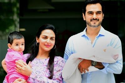 Esha Deol and Bharat Takhtani bring newborn daughter Miraya home