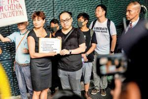 Protesters urge discussion of Hong Kong issues at G-20