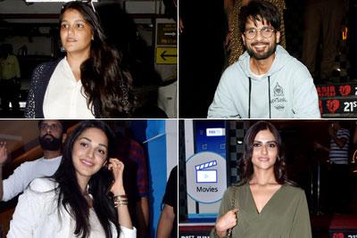 Kapoor Sanah and family, Kiara, Pranutan, Harleen at special of Kabir Singh