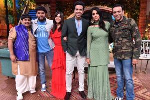Cast of Booo... Sabki Phategi visit the sets of The Kapil Sharma Show
