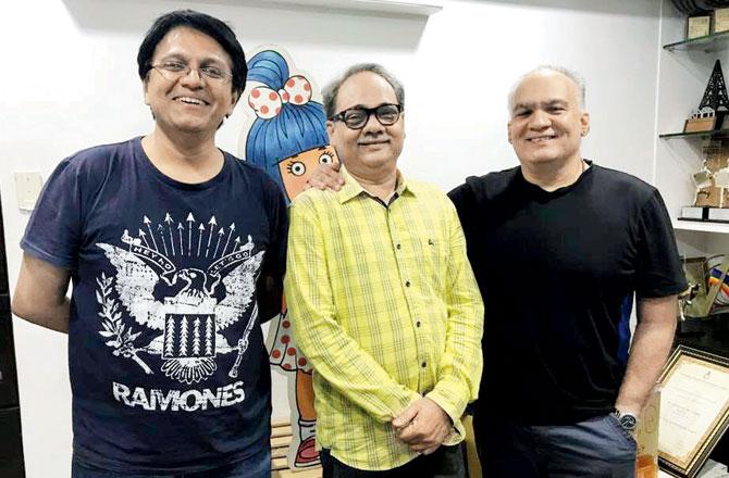 (From left) Manish Jhaveri, Jayant Rane and Rahul DaCunha