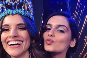 Manushi Chhillar, Vanessa Ponce de Leon pose and chill at Miss India