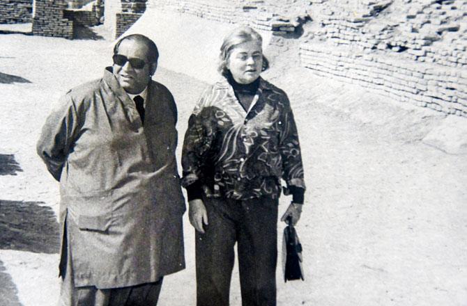 The Modys on holiday. Pic courtesy/Mody and Colgan