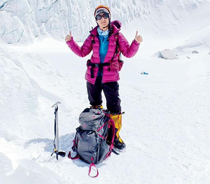 An original photo of Manzoor at base camp
