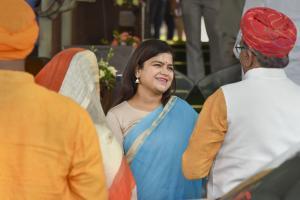 Poonam Mahajan takes oath as Member of Parliament for 17th Lok Sabha