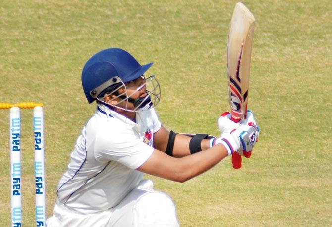Prithvi Shaw plays an on-side shot