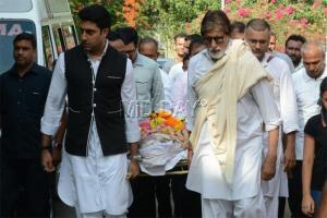 Bachchan family pay their respects to Sheetal Jain at his funeral