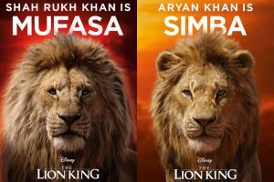 SRK pairs up with son Aryan to voice Mufasa and Simba in The Lion King