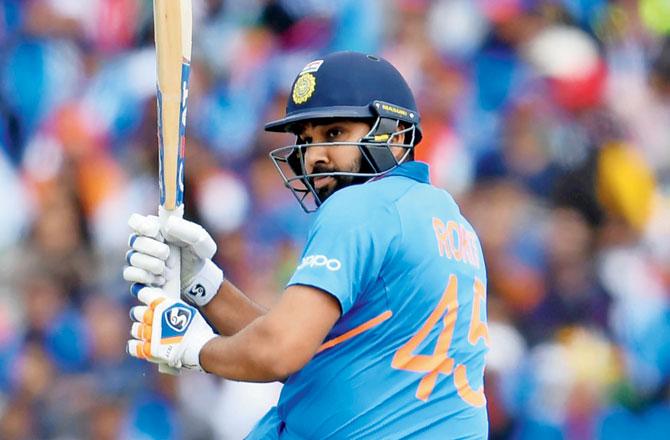 India opener Rohit Sharma en route his 140 against Pakistan at Old Trafford on Sunday