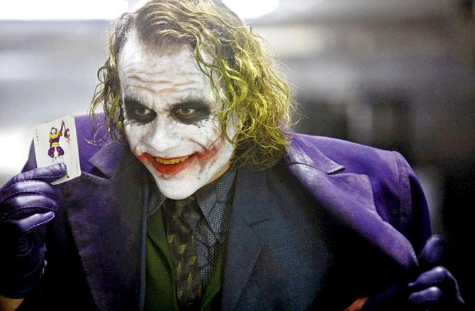Heath Ledger as Joker in The Dark Knight