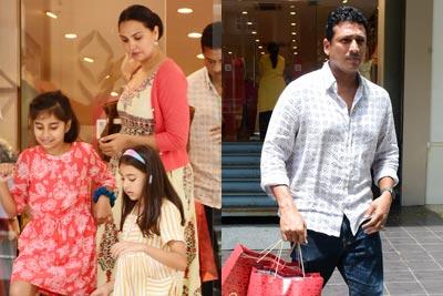 Lara Dutta, Mahesh Bhupathi and Saira Bhupathi have a fun-filled Sunday