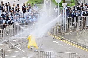 Hong Kong protest turns violent as forces use rubber bullets, tear gas