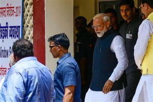 Prime Minister Narendra Modi arrives in Tirupati to offer prayers