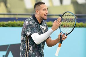 Fiery Kyrgios accuses umpire of 'match-rigging'