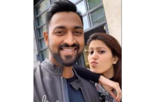Krunal Pandya and Pankhuri go out on a date in England