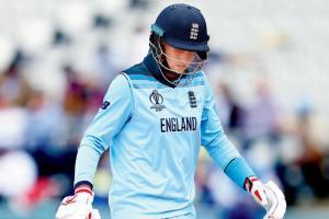 England's Joe Root walks back after being dismissed by Australia's Mitchell Starc at Lord's recently. Pic/Getty Images