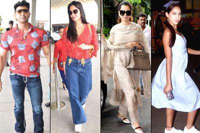 Sahil Khan, Katrina Kaif, Kangana Ranaut, Nora Fatehi spotted at Mumbai Airport