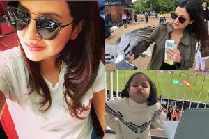 Sakshi Dhoni and Ziva are enjoying their vacation in England
