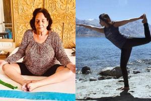 World Yoga Day: Akshay Kumar's mother, Anupam Kher peform yoga